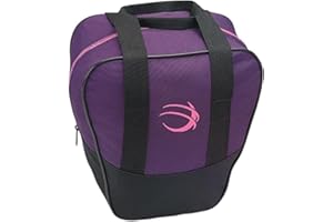 BSI BOWLER'S SUPERIOR INVENTORY, INC. BSI Nova Bowling Bag for Men & Women – Single Ball Tote with Compact Shoe & Accessory Storage