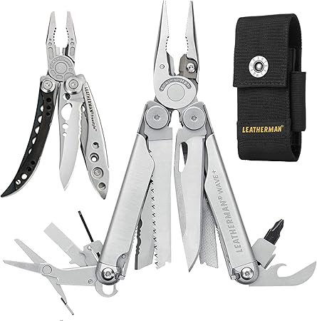 Leatherman Wave Plus multitool with 18 tools and replaceable wire cutters