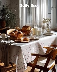 Pureegg Plastic Table Cloth Disposable 10 Pack, 54