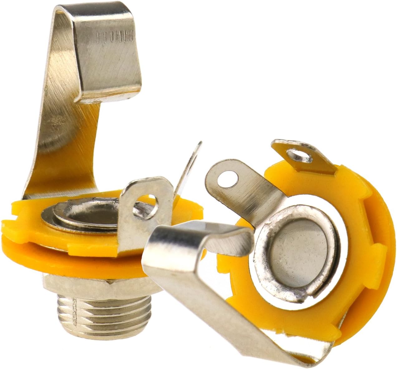 10Pcs 6.35mm Single Track Guitar Socket Jack Electric Guitar/Bass