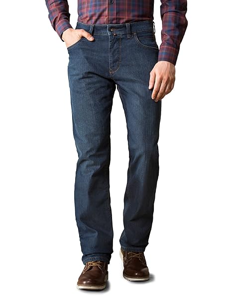 Walbusch Herren Thermo Comfortjeans Normalform Comfort Fit einfarbig