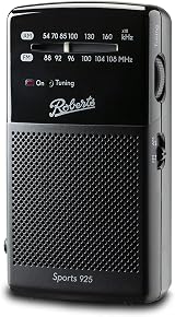 Roberts SPORTS 925 Personal FM AM Radio Black view 2