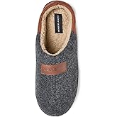 Lucky Brand Mens Fleece Two Tone Clog Slippers with Patch