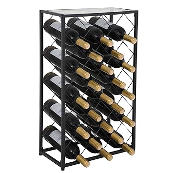 F2c 23 Bottles Wine Rack Stand Floor Wine Holder Metal