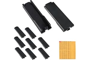 LRWZOV Circuit Breaker Filler Plate for Eaton Load Center 10 Pack, Fit 0.7 Inch Breaker Panel Blanks, with Electrical Panel Label