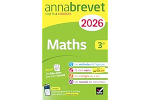 Annabrevet 2026 : Maths, 3e - Nouveau brevet