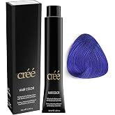 Cree Professional Blue - Permanent Hair Color - Long Lasting, Rich Vibrant - Gray Coverage 100ml - 3.4 fl.oz.