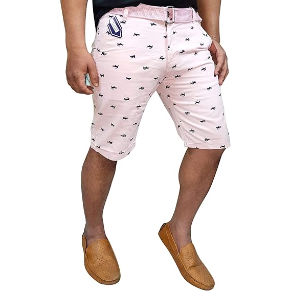 Buy Fashion World's Men's Printed Shorts (Light Pink) at Amazon.in