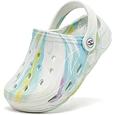 HOBIBEAR Boys Girls Classic Clogs Slip on Garden Shoes Cute Summer Sandals Water Shoes(Toddler/Little Kid)