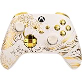 Crazy Controllerz Customz Series Custom Wireless Controller for Xbox One Series X S PC - Gold Crush Design