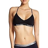 Calvin Klein Women's Motive Cotton Lightly Lined Bralette Bra