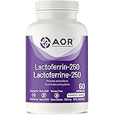 AOR Lactoferrin 250mg, 60 Capsules 60-Day Supply - Supports Balanced Iron Levels & Antioxidant Properties - Non-GMO Vegetaria