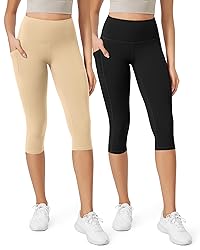 ODODOS ODLEX 2-Pack High Waist Workout Capris with