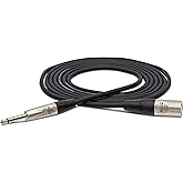 Hosa HPX-003 Pro Unbalanced Interconnect, REAN 1/4 Inch TS to XLR3M, 3 Feet