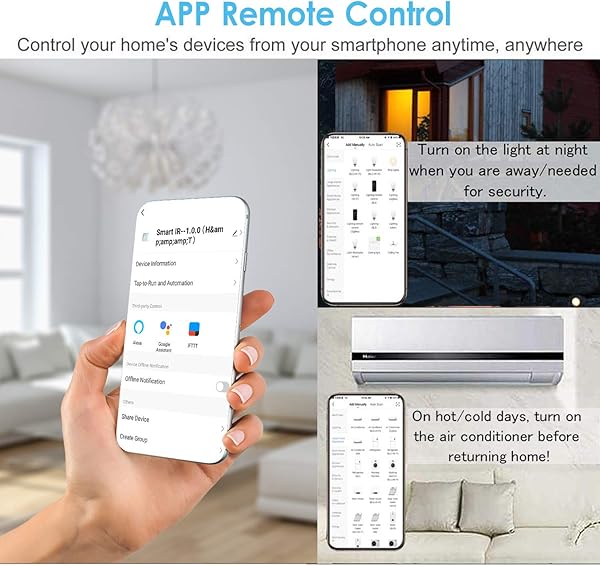 Kshzmoto Tuya WiFi Smart IR Remote Controller para Smart Home Compatible con Alexa Google Home Universal Intelligent App Remote Controller para Dispositivos domsticos controlados por Infrarrojos