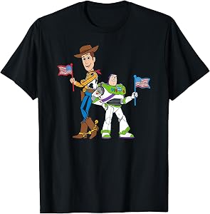 Disney and Pixar’s Toy Story Woody and Buzz Fourth of July T-Shirt