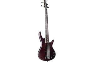 Ibanez GSRM20 GIO Series MiKro Short Scale Electric Bass Guitar-Walnut Flat Finish, Right, 3/4 (GSRM20B-WNF)