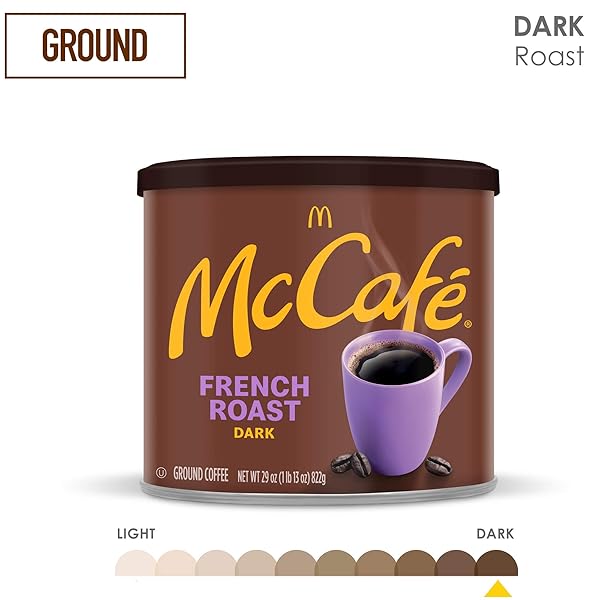 MCCAFE FRENCH ROAST, DARK ROAST GROUND COFFEE, 29 OZ CANISTER