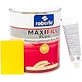Roberlo Maxifill Plus Premium Body Filler for Big Automotive Repairs & Best Spreadability, for Medium-Large Dents & Scratches, Use on Aluminum, Steel, Zinc, Galvanized & Fiberglass, 3L + Hardener