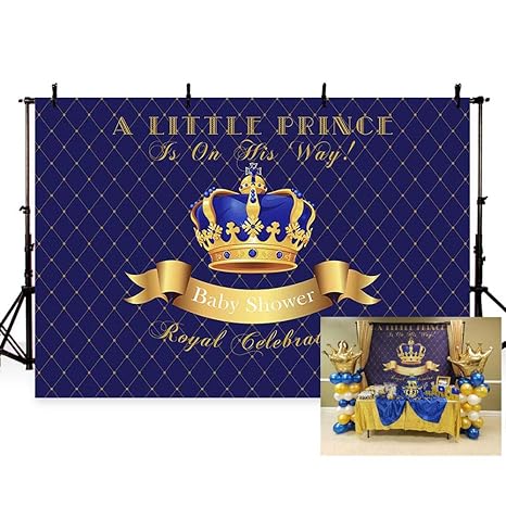 Amazon Com Mehofoto Little Prince Baby Shower Photo Background