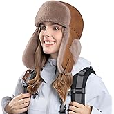 HUAMULAN Winter Trapper Hats Ushanka Trooper Unisex Hunting Hat Outdoor Ski Snow Windproof Cap Ear Flaps