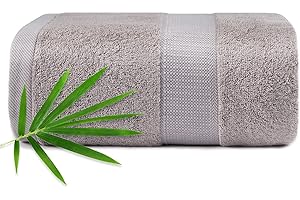 CANFOISON Extra Large Bath Sheet Towel for Body, Sensitive Skin, Adult Kids Baby Luxury Hotel, Gym Spa Super Soft Highly Absorbent Oversized bath sheet Towels 35" x 70" 1 Pack Light Gray