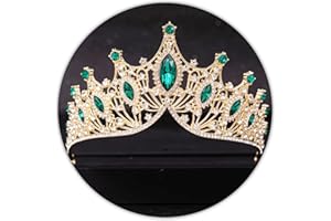 TAROSE Crowns for Women and Girls, Queen Crystal Tiaras with Rhinestone, Goddess Crown for Wedding Bride Birthday Princess Bridal Shower Hair Accessories for Women