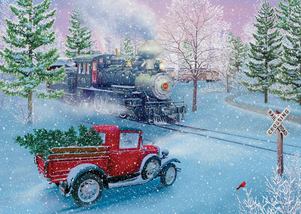 Box of 'Christmas Journey' Christmas Card - 15 Cards & 16 Foil Envelopes