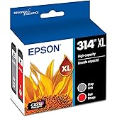 Epson T314XL Claria Photo HD Ink - Multi-Pack, Gray/red