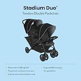 Graco Stadium Duo Tandem Pushchair Black Grey Suitable from birth to 3 yrs view 2