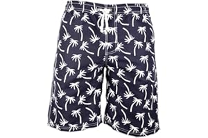 PREFER TO LIFE Men's Board Shorts, Quick Dry Swimwear Beach Holiday Party Bermuda Swim Big Pants …