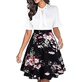 Women Summer Floral Ruffle Sleeve Wear to Work Church Wedding Guest Party Dresses