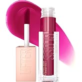 Maybelline Lifter Gloss, Lip Gloss with Hyaluronic Acid, Taffy | Sheer Berry Lip Color, Hydrating, Non-Sticky and High Shine Formula for Plumper Looking Lips