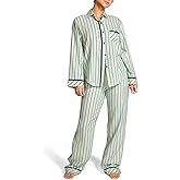 Victoria's Secret Women's PINK Flannel Pajama Set, Long Sleeve Button Down Shirt & Pants, Sleepwear for Women