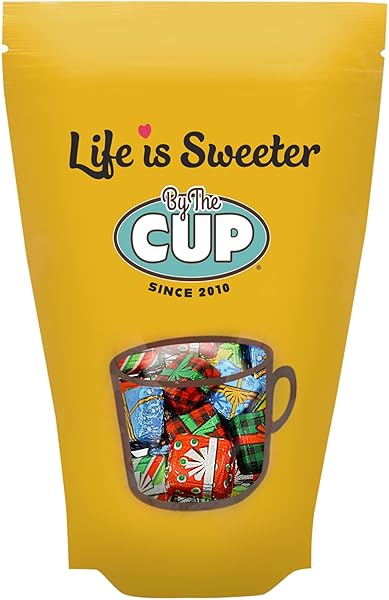 BY THE CUP CHOCOLATE PRESENTS CHRISTMAS CANDY, 1 POUND BULK BAG