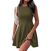 PRETTYGARDEN Cocktail Dresses for Women Summer 2026 Elegant Classy Spring A Line Sleeveless Mini Short Party Dress Pockets