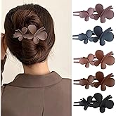Hair Claw Clips,5 Pack Large Matte Claw Clips for Women,Vintage Hair Clips for Thick Hair & Thin Hair