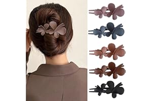 Hair Claw Clips,5 Pack Large Matte Claw Clips for Women,Vintage Hair Clips for Thick Hair & Thin Hair