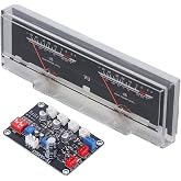 Portable VU Meter with Driver Board Kit VU Meters Board Adjustment Power Amplifier DB Meter with Backlit for DIY Home Car Used in Recording Studio, Mixer