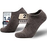 Juclise Alpaca Wool Any Season No Show Midweight Merino Outdoors Socks Men&Women Moisture Wicking Hiking Cushioned Breathable