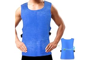 Mlijzard Instant Cooling Vest for Men & Women Fits Under 180 lbs,5-Hour Evaporative Cooling,Adjustable Lightweight Design for Outdoor Work/Sports/Gardening