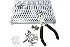 The hobbyworker Wire Bending Jig Tool with 6 in 1 Wire Bending Plier Bail Making Pliers Wire Looping Pliers for Wire Jewelry Making and Wrapping