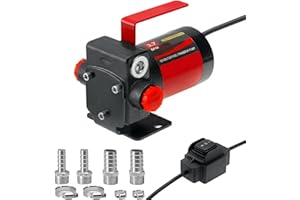 110V AC Gasoline Fuel Pump, Self-priming Fuel Transfer Pump, Reversible Pumping, Overheat Protection, Explosion-proof, Suitab
