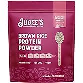 Judee's Gluten Free Brown Rice Protein Powder - Sprouted Rice Formula - Keto-Friendly Plant-Based Nutrition - Dairy & Soy-Free Shake Base - 3 lb, Unflavored, Pack of 1