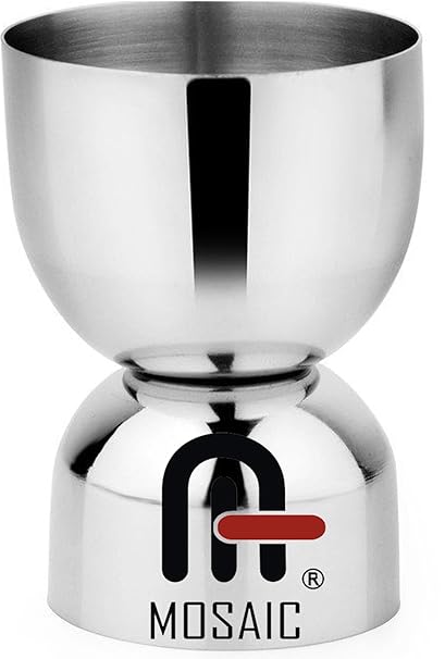 Mosaic Double Sided Stainless Steel Peg Measure, Silver (OL-1BRW-PGM-USP)