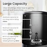 Pro Breeze 4-in-1 Electric Milk Frother 240ml Hot Cold Foam Warmer view 4