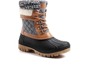ALEADER Womens Winter Snow Boots | Waterproof Shell | Duck Boots