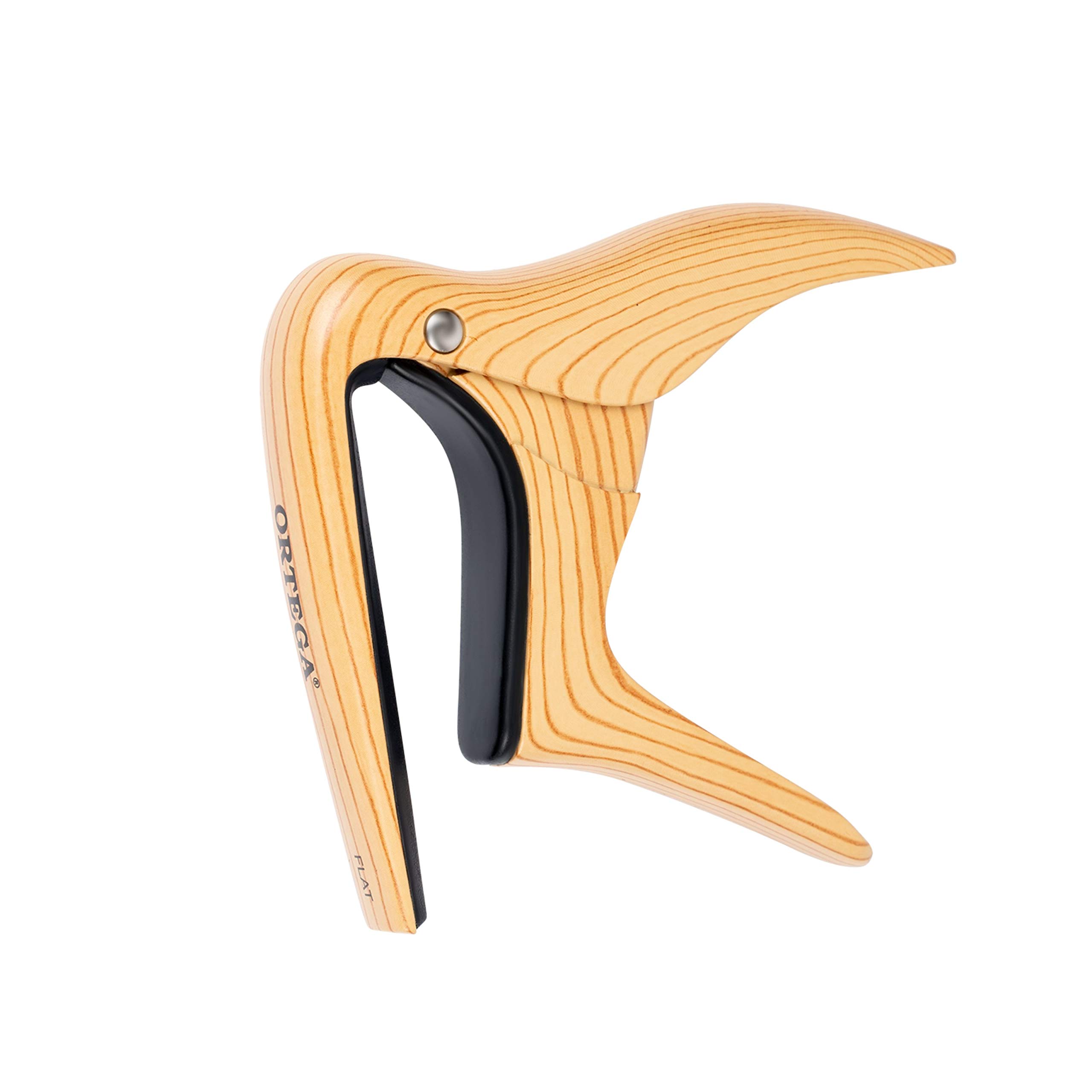 Ortega Guitars Capo Instrument Accessory - Flat - For Guitar - Aluminum Alloy, Light Brown (OCAPO-MAD)