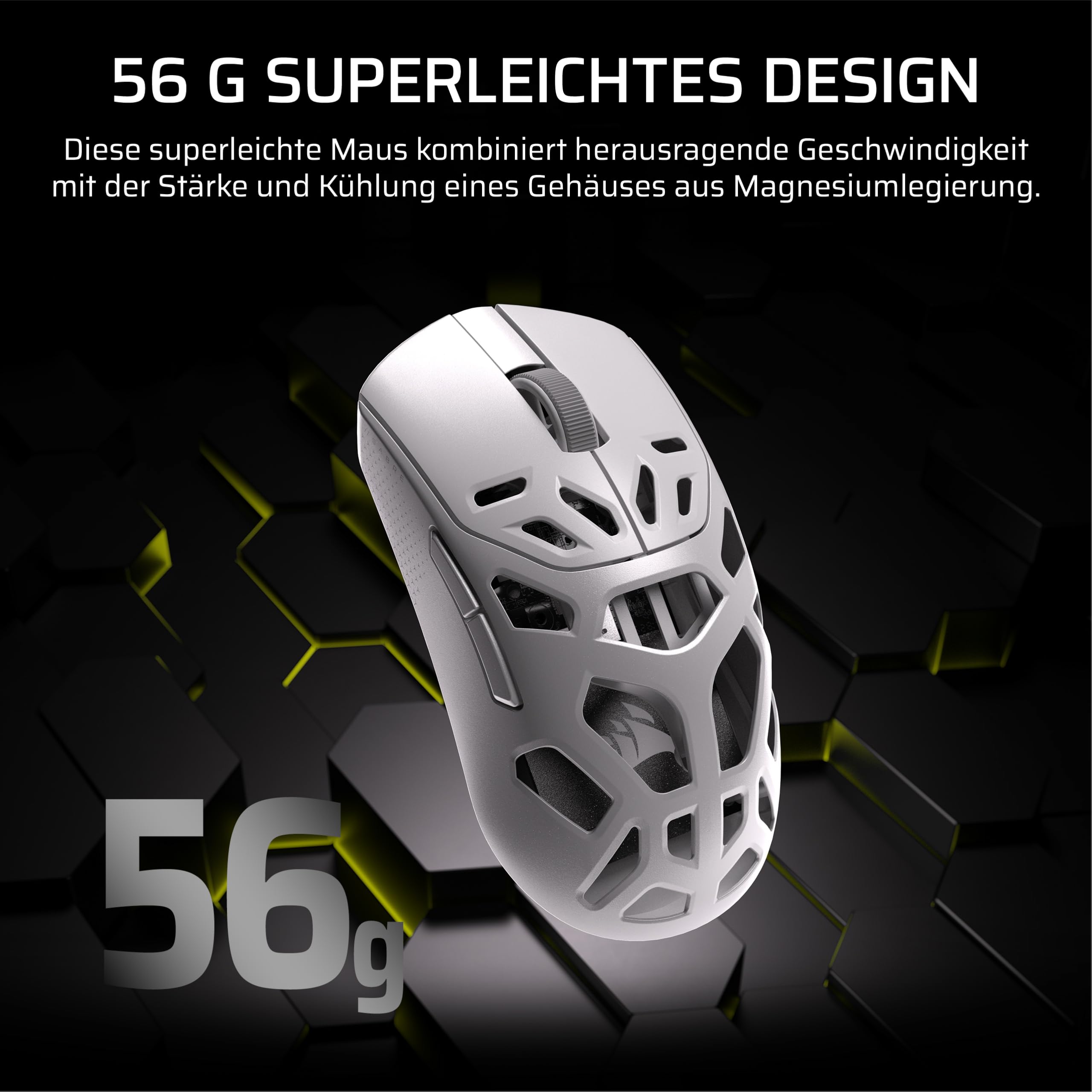 Corsair Sabre v2 PRO Kabellose MG FPS-Gaming-Maus – Weiß 4