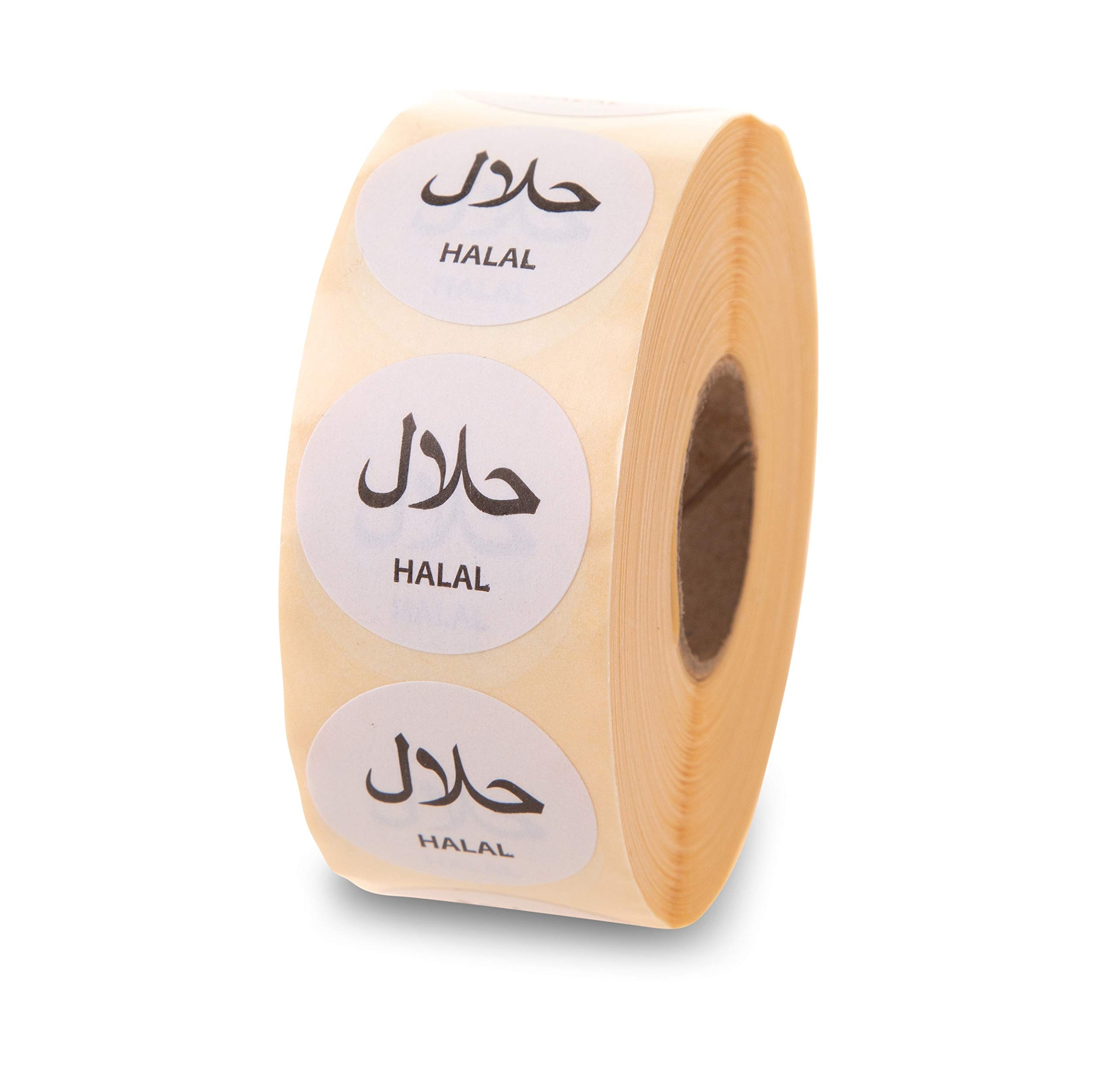 Halal Food Label 25mm Circle Dietary Label 1000 Labels per roll Halal Identification Labels